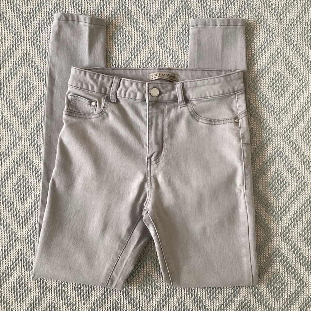 Denim Co. Gray Skinny Leg Jeggings Size 6